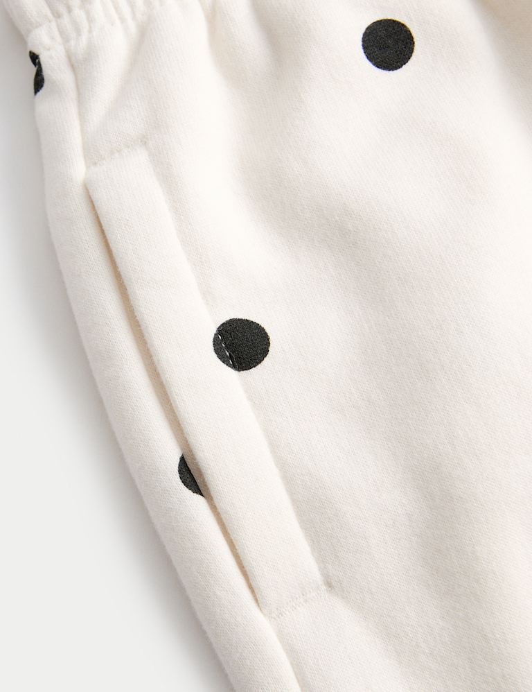 Cotton Rich Polka Dot Joggers (2-8 Yrs)