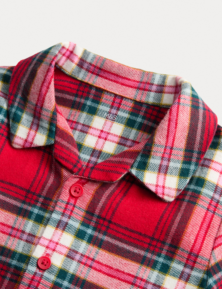 Pure Cotton Check Romper (0-36 Mths)