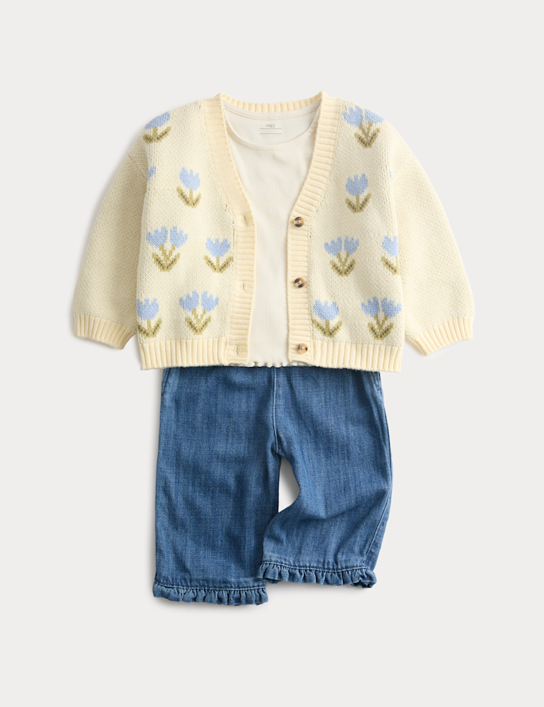 3 Piece Cotton Rich Outfit (0-6 Yrs)