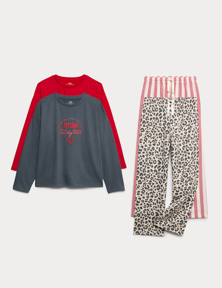 2 Pack Patterned Pyjama Sets (6-16 Years)