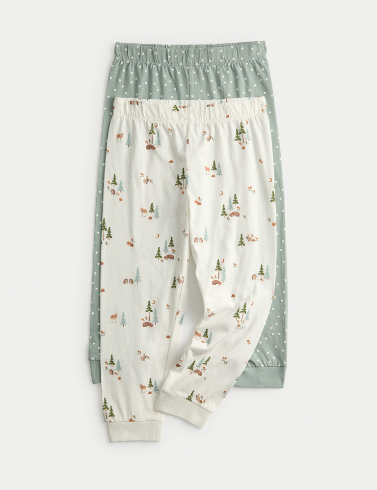 2 Pack Pure Cotton Woodland Pyjama Sets (1-8 Yrs)