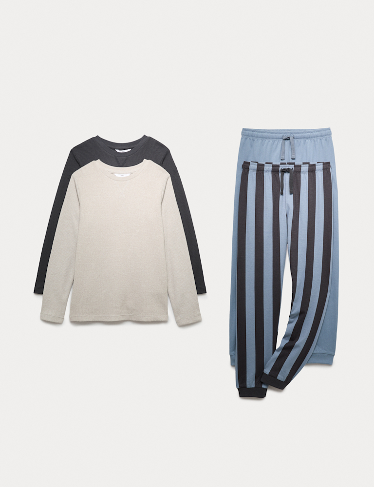 2 Pack Striped Pyjama Sets (3-16 Yrs)