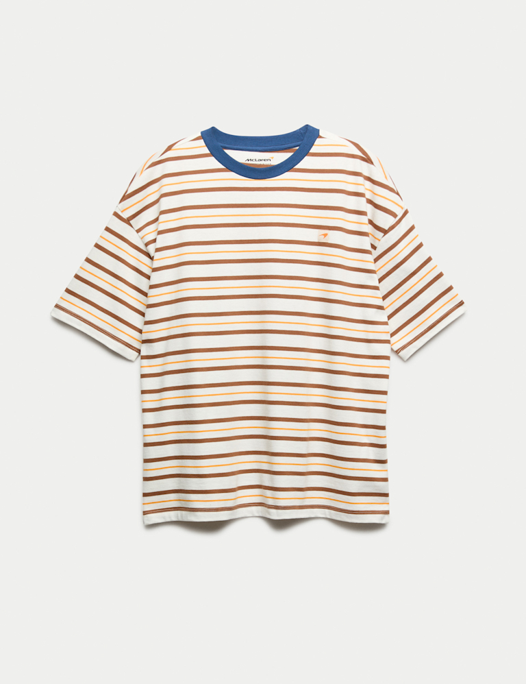 Pure Cotton McLaren™ Striped T-Shirt (6-16 Yrs)