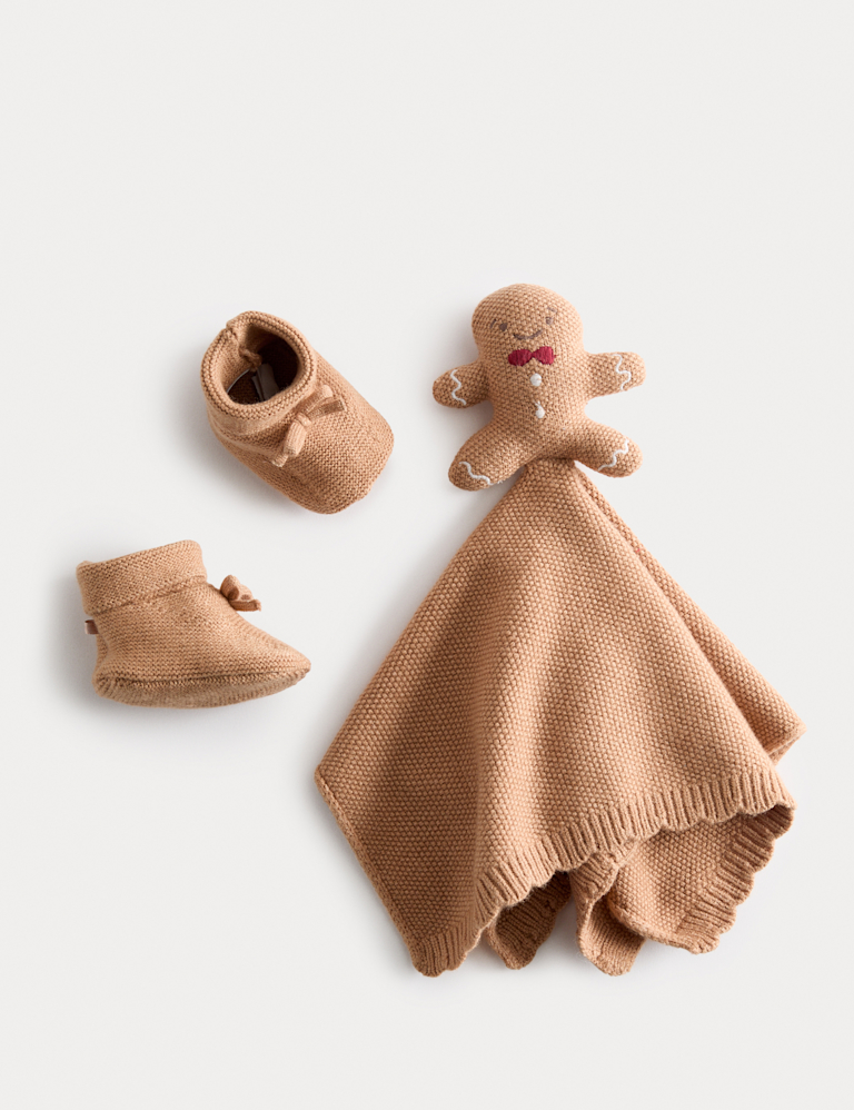 Gingerbread Comforter & Booties Set (0-12 Mths) Gingerbread Comforter & Booties Set (0-12 Mths)