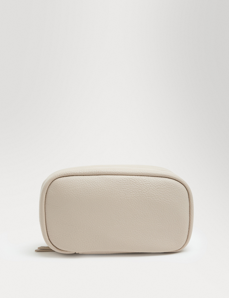 Medium Faux Leather Cosmetic Bag