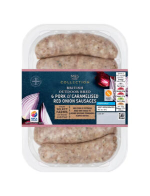 Pork & Caramelised Red Onion Sausages