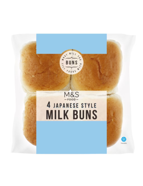 4 Japanese Style Milk Buns