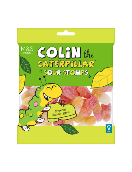 Colin the Caterpillar Sour Stomps