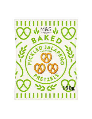 Baked Pickled Jalapeño Flavour Pretzels