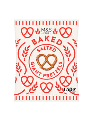 Baked Salted Giant Pretzels
