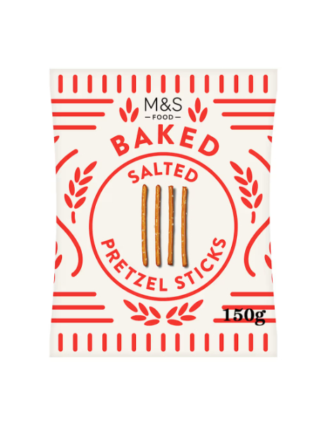 Baked Salted Pretzel Sticks