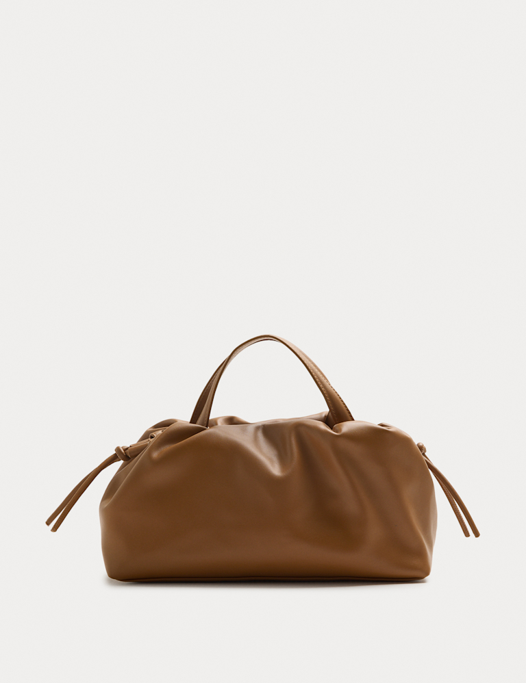 Faux Leather Slouchy Cross Body Bag