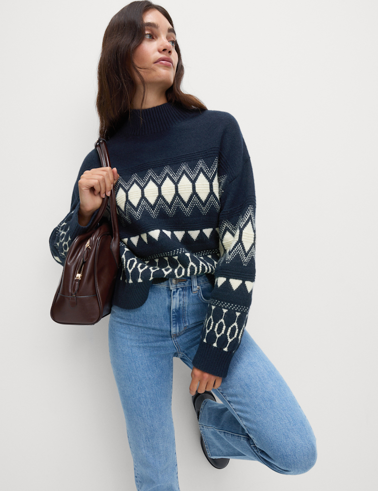 Wool Blend Fair Isle Jumper