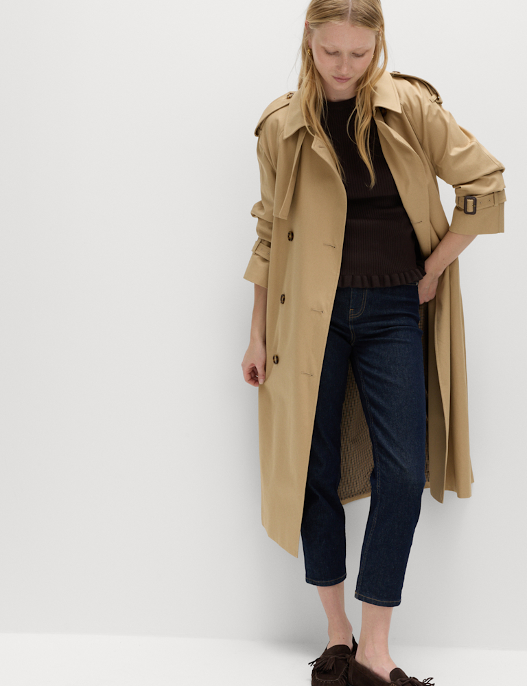 Ribbed Frill Detail Knitted Top