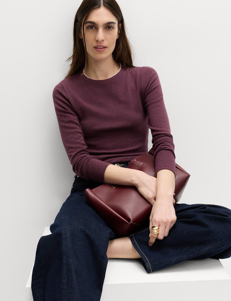 Cotton Rich Double Layer Top