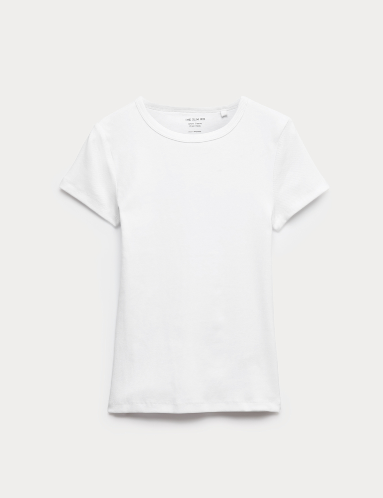 Cotton Rich Ribbed Slim Fit T-Shirt