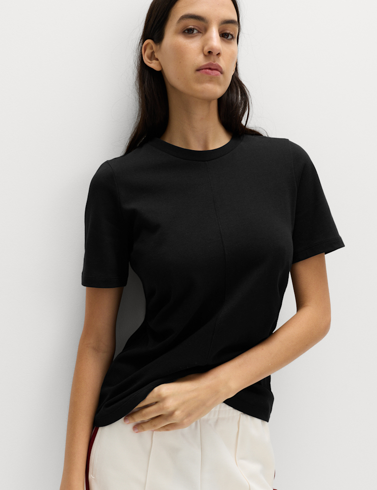 Pure Cotton Waisted T-Shirt