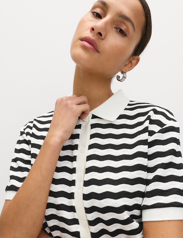 Striped Polo Shirt Striped Polo Shirt