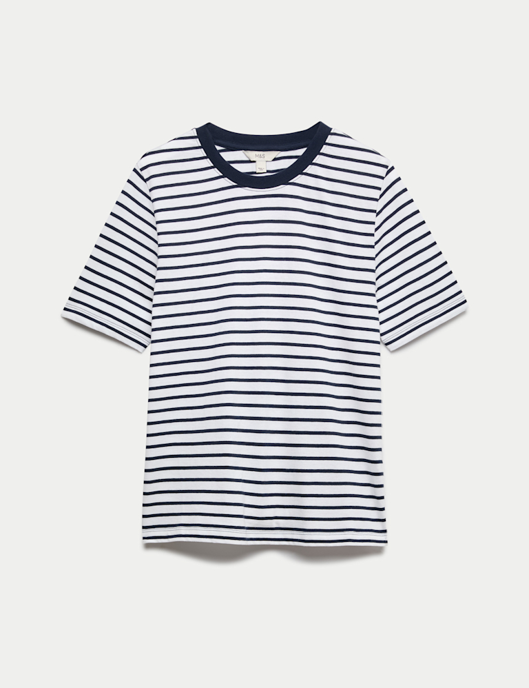 Pure Cotton Striped Everyday Fit T-Shirt
