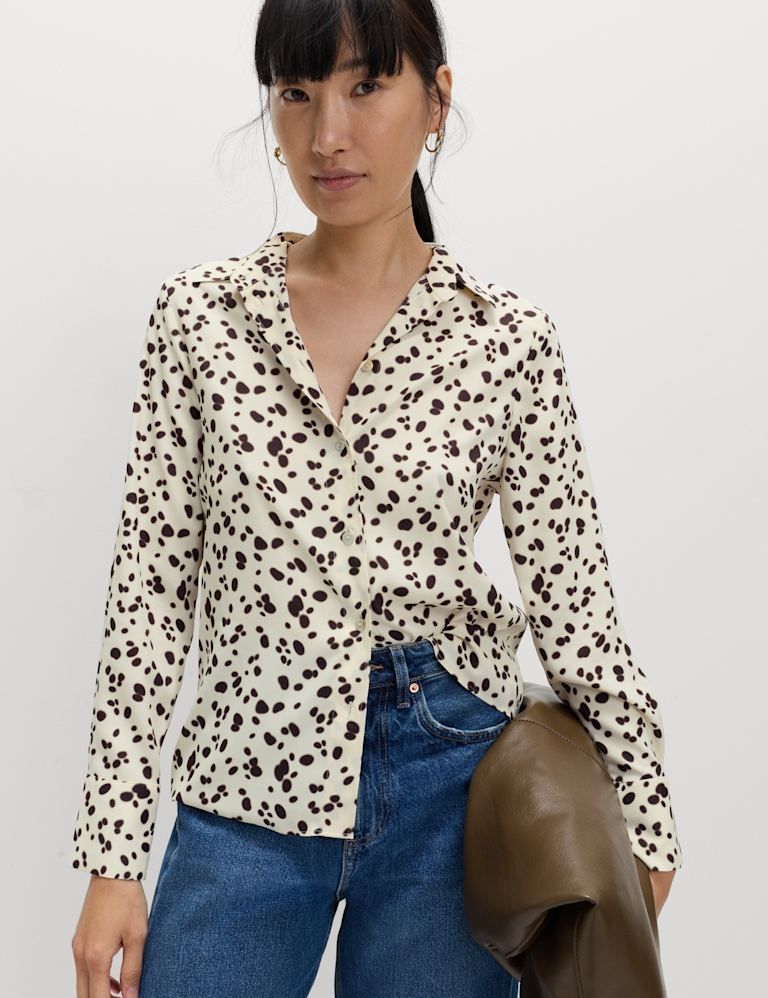 Printed Collared Shirt
