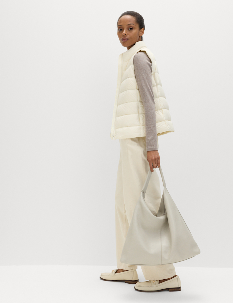 Feather & Down Packaway Funnel Neck Gilet