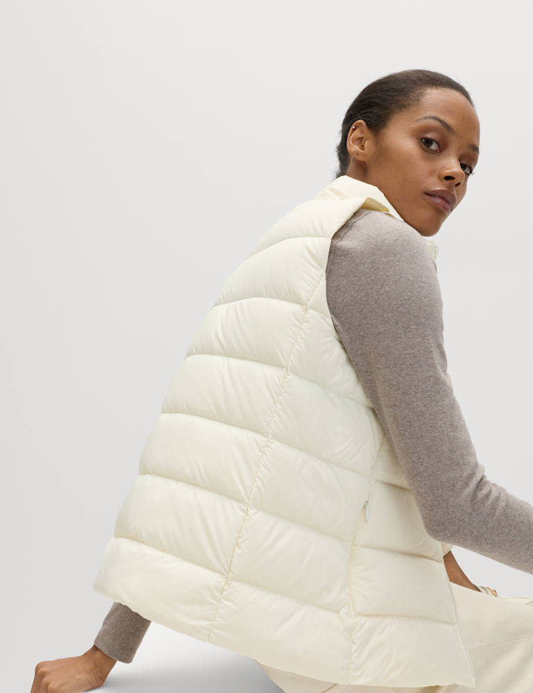 Feather & Down Packaway Funnel Neck Gilet