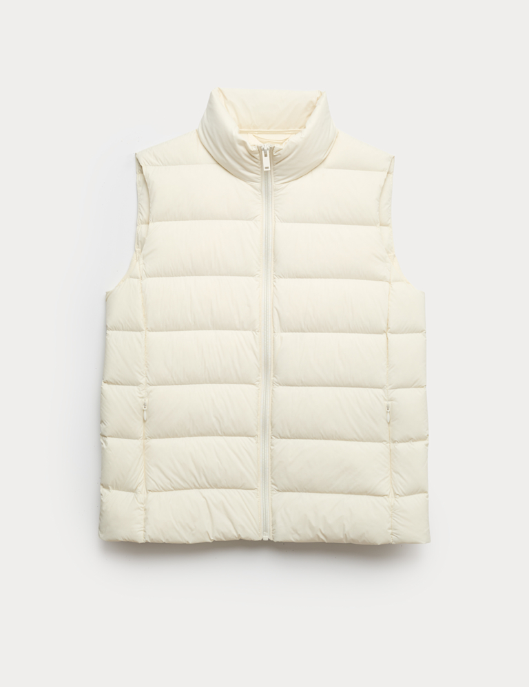 Feather & Down Packaway Funnel Neck Gilet