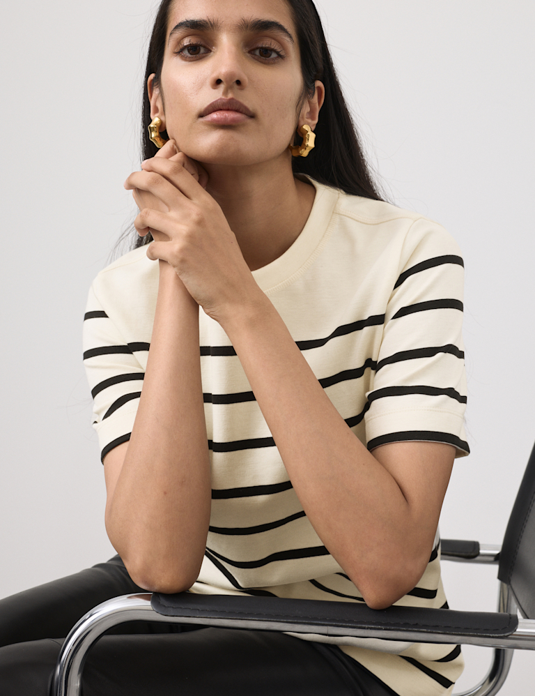 Cotton Rich Striped T-Shirt