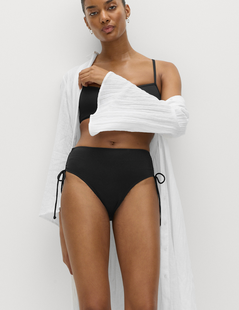 Tummy Control High Waisted Bikini Bottoms