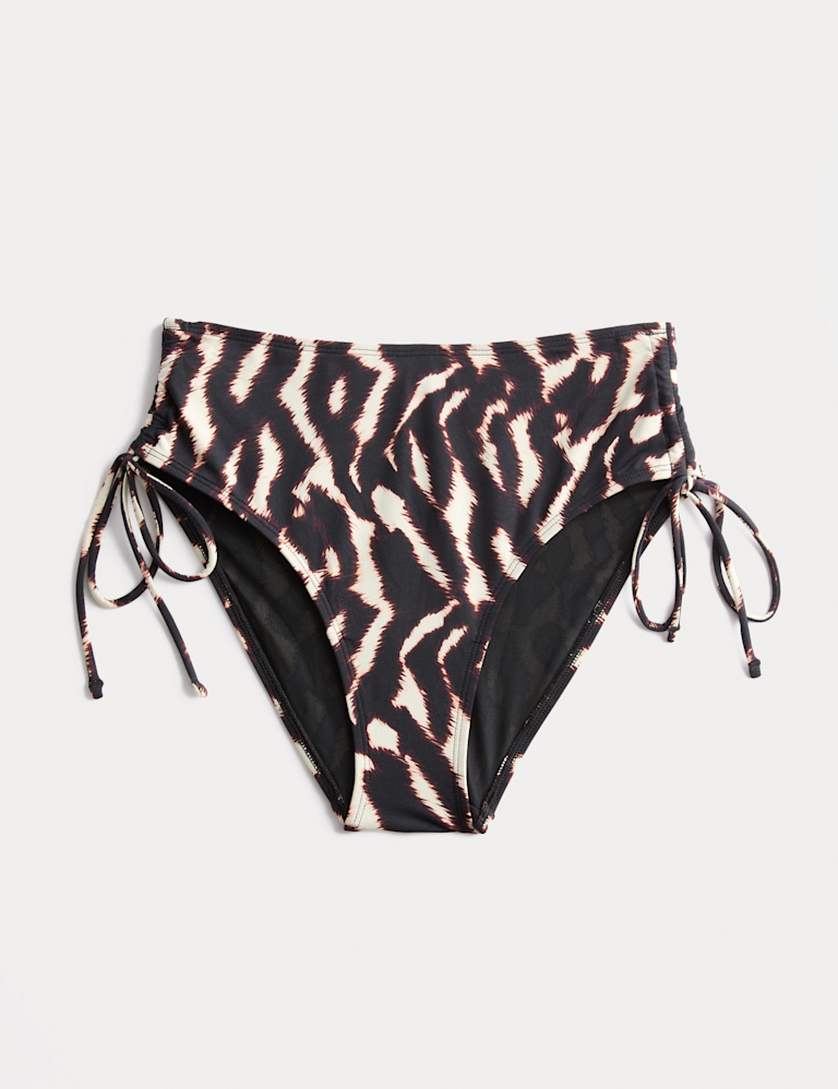 Tummy Control Printed Bikini Bottoms