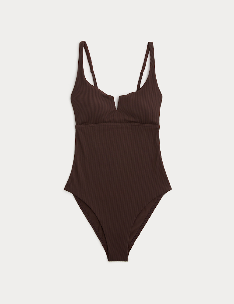 Tummy Control Textured Swimsuit