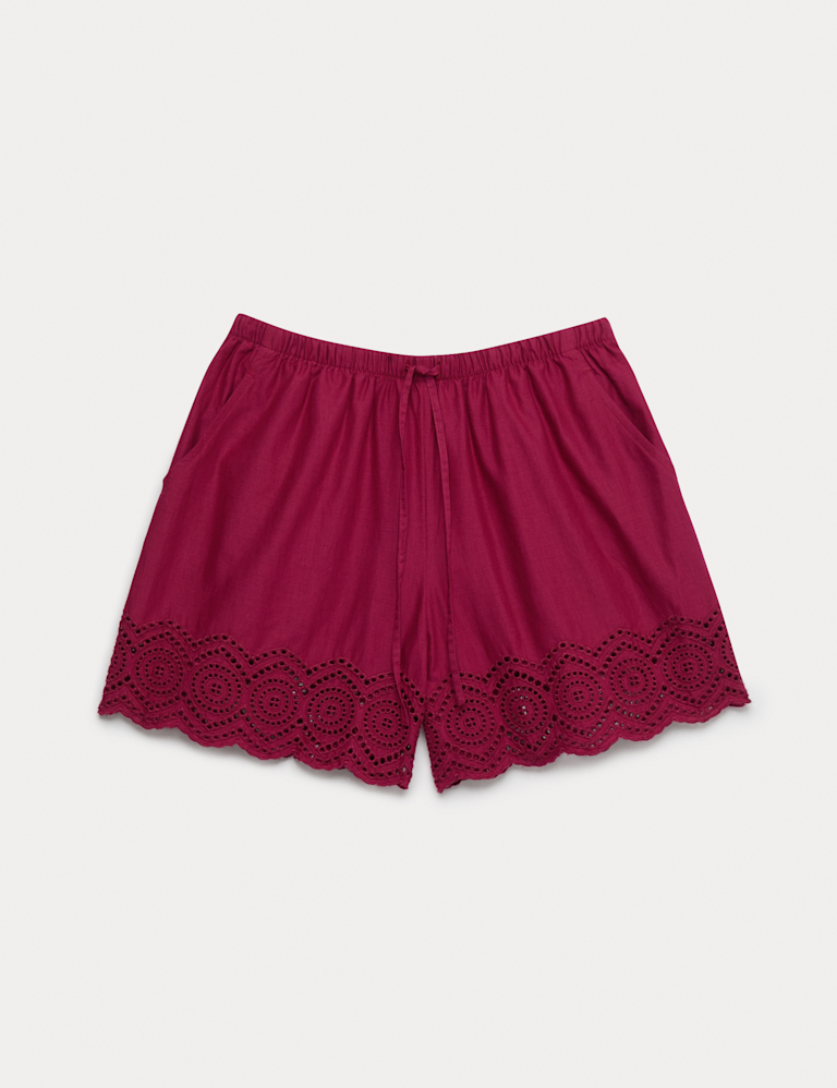 Pure Cotton Cutwork Beach Shorts