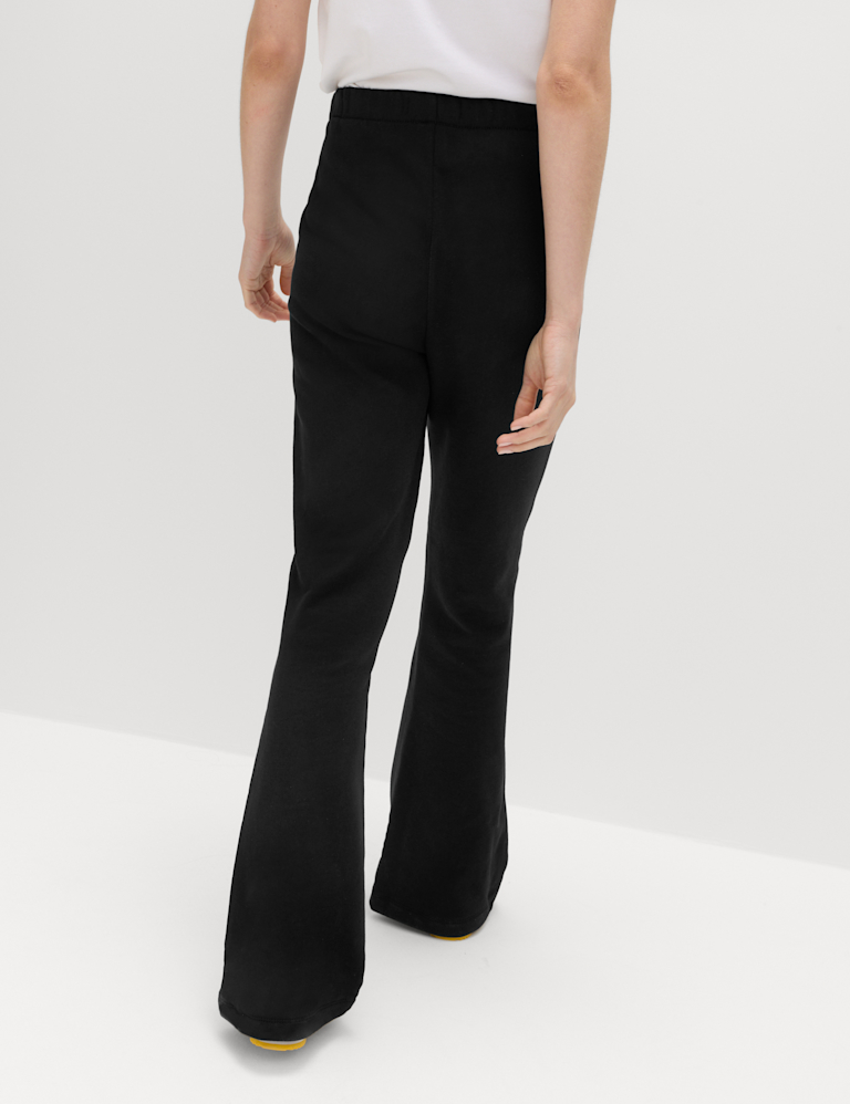 Pure Cotton Seam Detail Flared Joggers