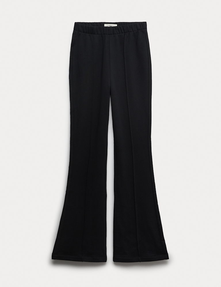 Pure Cotton Seam Detail Flared Joggers