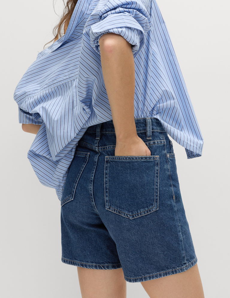 Pure Cotton Denim Classic Shorts