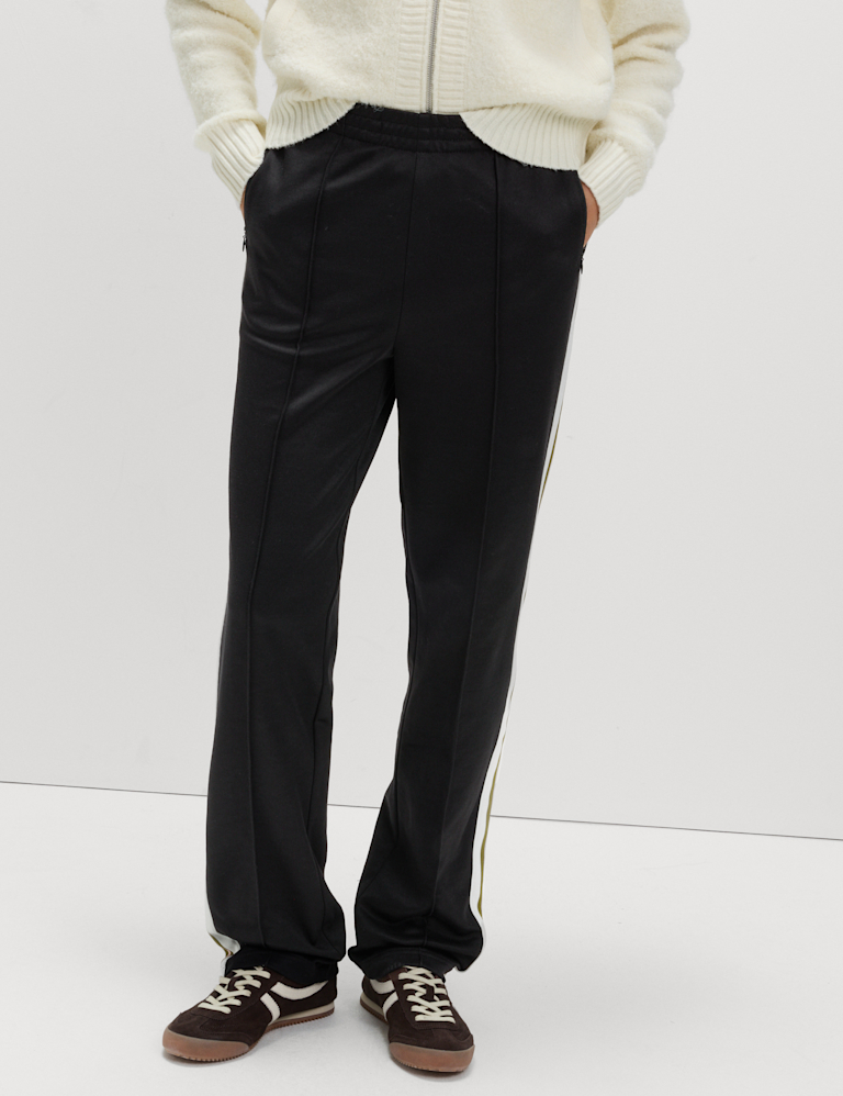 Cotton Rich Retro Side Stripe Joggers