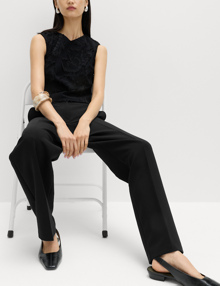Tailored Straight Leg Trousers