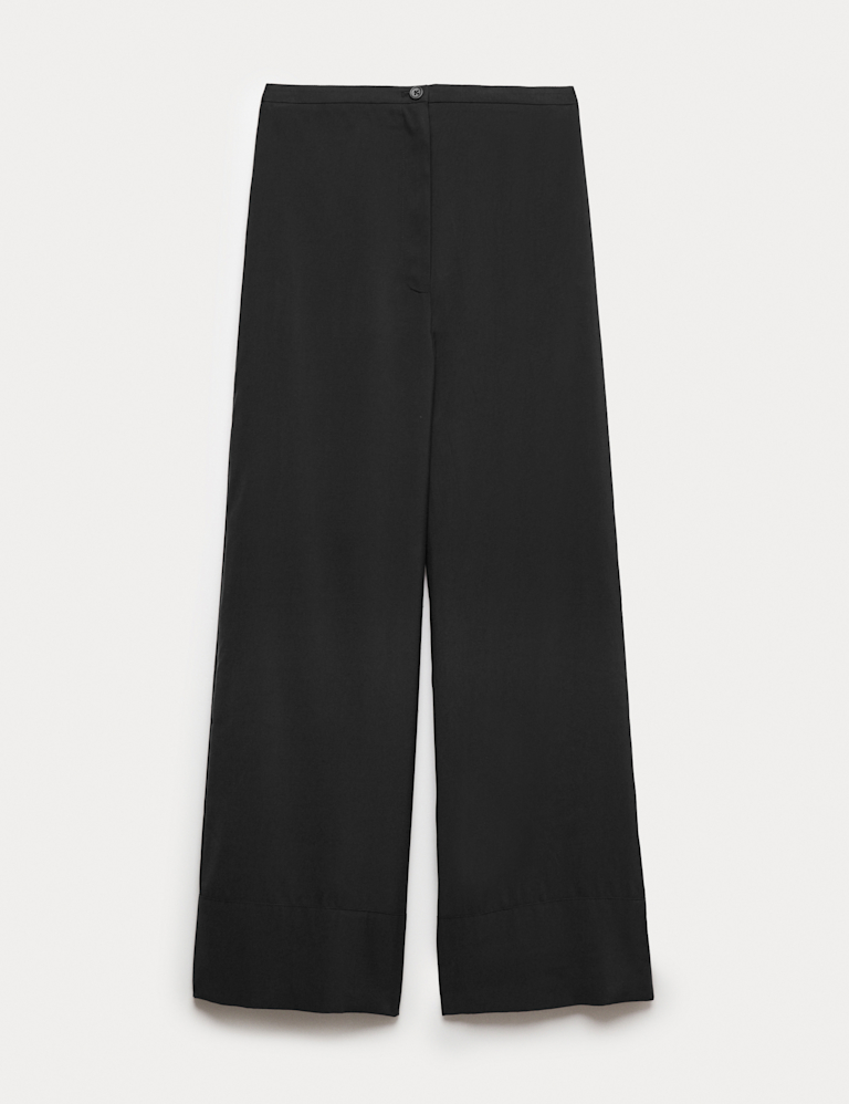 Modal Rich Wide Leg Trousers