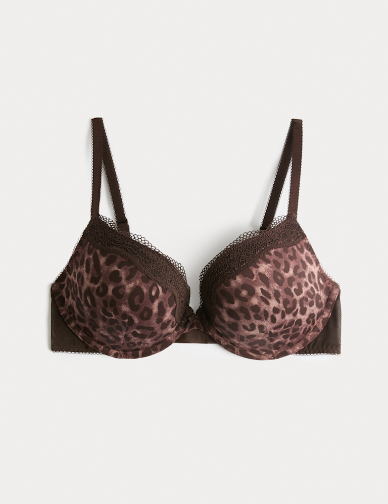 Jasmine Lace Wired Push-Up Plunge Bra (A-E)
