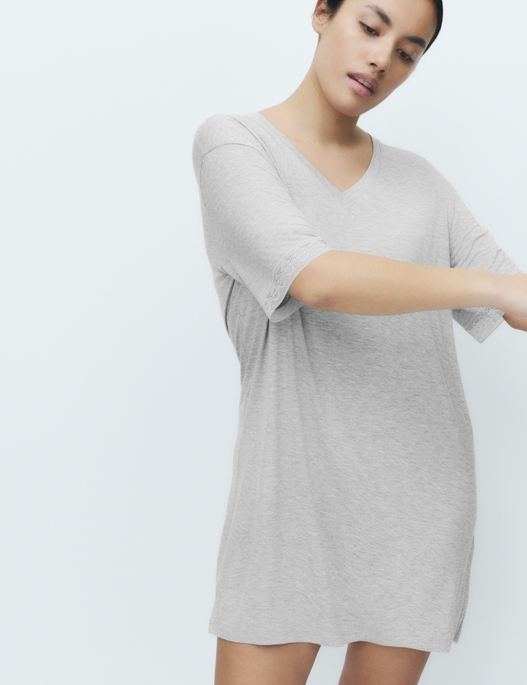 Lace Trim Nightshirt