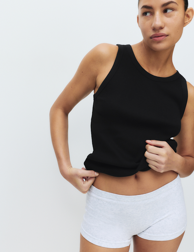 Cotton Modal Ribbed Vest