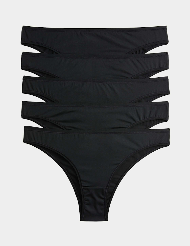 5pk Microfibre Brazilian Knickers