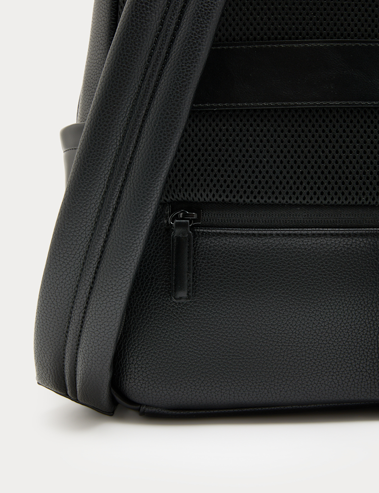 Mock Leather Backpack