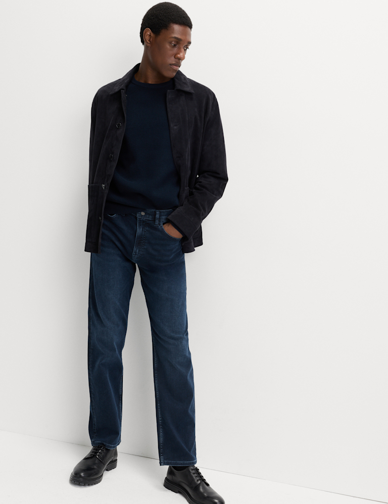 Straight Fit Comfort Stretch Jeans