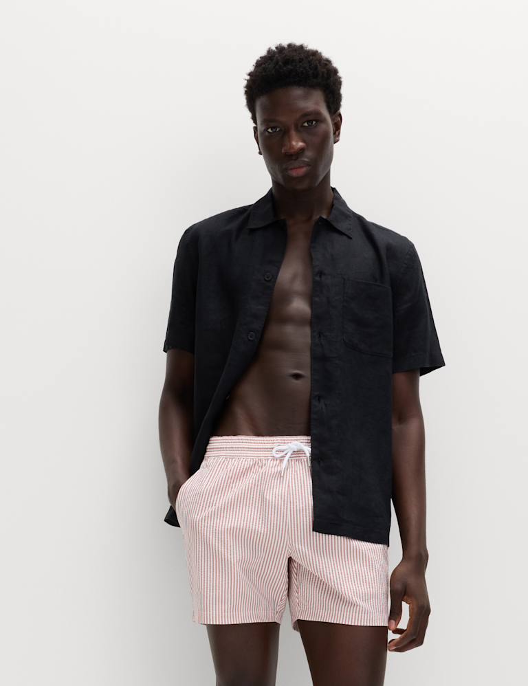 Seersucker Swim Shorts