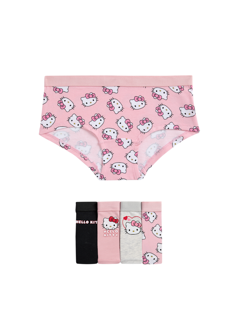 5 Pack Cotton Rich Hello Kitty™ Shorts (5-16 Yrs)