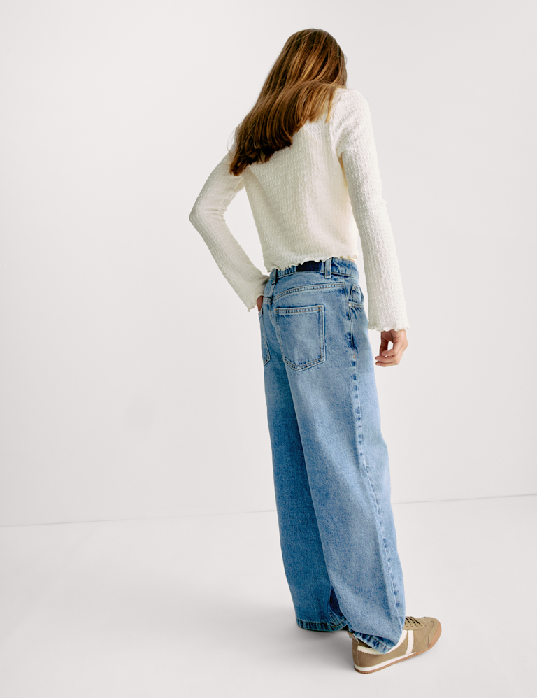 Denim Wide Leg Jeans (6-16 Yrs)