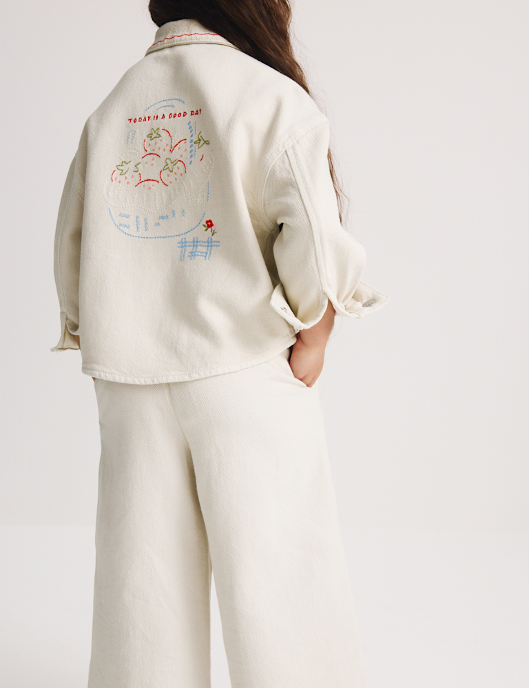 Embroidered Denim Jacket (1-8 Yrs)