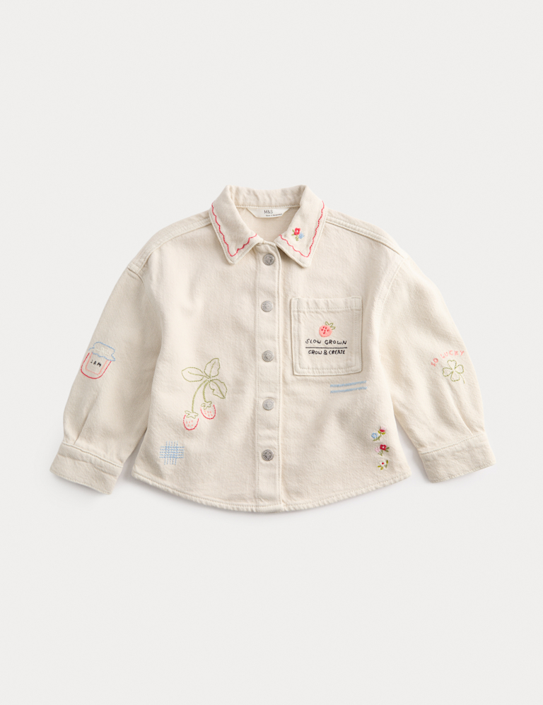 Embroidered Denim Jacket (1-8 Yrs)