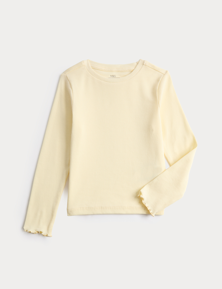 Cotton Rich Ribbed Top (2-8 Yrs)